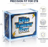 Boîte de présentation magnétique en acrylique anti-UV à 99 %, épaisse et anti-poussière, pour le rangement des boîtes Elite Trainer Box (ETB) de TCG
