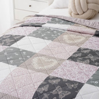 Patchwork imprimé à carreaux léger Boho imprimé couvre-lits couvertures King Size couette ensemble de literie
