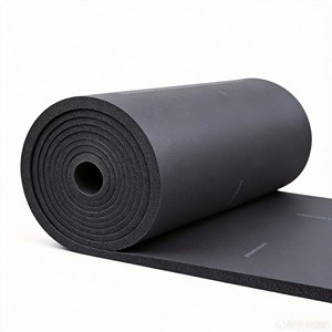 Panneau d'isolation thermique et acoustique en mousse de caoutchouc noir de haute qualité, classe B1, épaisseur 10-40 mm - Product Image 2