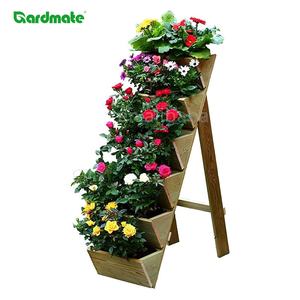 Jardinière en <span class=keywords><strong>bois</strong></span> GARDMATE à 6 niveaux, durable et écologique, <span class=keywords><strong>pour</strong></span> herbes, fleurs et fraises - Product Image 1