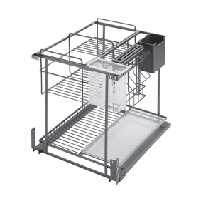 Cesta de almacenamiento de <span class=keywords><strong>despensa</strong></span> de <span class=keywords><strong>cocina</strong></span> lateral <span class=keywords><strong>extraíble</strong></span> de la serie Carlton, organizador de condimentos <span class=keywords><strong>extraíble</strong></span> - Product Image 4