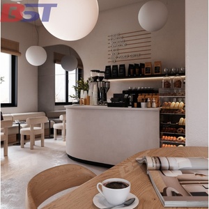 Commercial Cafe Shop Coffee <strong>Bar</strong> Counter Newest Design Fast Food Service <strong>Drinking</strong> <strong>Bar</strong> Counter for Sweets - Product Image 3