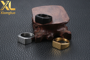 Jewelry <b>Ring</b> Stainless Steel 18K Gold Silver Black 316 Stainless Steel <b>Rings</b> Engraved <b>Name</b> Logo Custom Jewelry <b>Ring</b> - Product Image 6