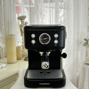 US Stock <span class=keywords><strong>Barista</strong></span> 20bar Family Cafe Espresso Machine 3 1 Función Cápsulas <span class=keywords><strong>Cafetera</strong></span> Máquina de plástico negro para uso doméstico - Product Image 5