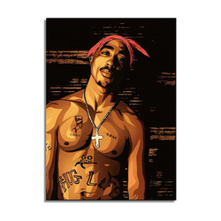 Hip Hop <span class=keywords><strong>2PAC</strong></span> Legend Star affiches et imprimés rappeur Star original hip hop image peinture toile cadres art pour la décoration de la maison - Product Image 6