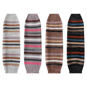 2024 Otoño Invierno Retro estilo étnico tubo largo transpirable poliéster/algodón calentadores de piernas de punto hasta la rodilla pantorrilla - Product Image 5