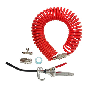 <b>Pneumatic</b> Dust Removal <b>Tool</b> Set with Long Angled Nozzle & Rubber Safety Tip for Car Cleaning - Product Image 1