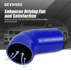 BEVINSEE Manchon d'admission en silicone pour <span class=keywords><strong>BMW</strong></span> <span class=keywords><strong>N52</strong></span> E82 E88 125i 128i E90 E91 <span class=keywords><strong>E92</strong></span> E93 <span class=keywords><strong>325i</strong></span> 328 330 - Product Image 4