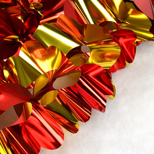Elegant Golden Red <b>Ribbon</b> Pendant High Quality Jewelry Hanging Ornament for Shopping Mall <b>Decorations</b> Wreath Swags Decorative - Product Image 3