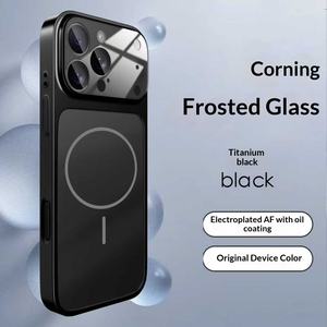 Funda para Teléfono Móvil iPhone 17 Pro Max, Serie Magnética con Relieve, Estilo Ins, Cristal Corning, Aluminio Esmerilado, 16 <span class=keywords><strong>14</strong></span> Plus - Product Image 6