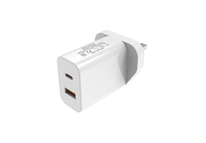 Cargador de Viaje Inteligente de Doble Puerto para Teléfono Móvil, Carga Rápida, Adaptador de Corriente, CE ROHS PD+QC, Enchufe Europeo y Estadounidense - Product Image 2