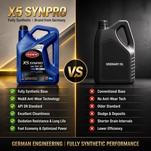 Huile moteur entièrement synthétique X5 SYNPRO 5W-40 API SN, intervalle de vidange prolongé, huile moteur longue durée, <span class=keywords><strong>lubrifiant</strong></span>, prix d'usine - Product Image 4