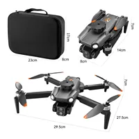 Nouveau drone S119 sans balais, photographie aérienne 4K UHD, flux optique, maintien d'altitude, télécommande 200 m, pliable, LED, batteries, caméra