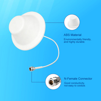 800-2700MHz Antena Polarized Vertikal Plafon Dalam Ruangan Penguat Sinyal Ponsel Model AC01 5Dbi
