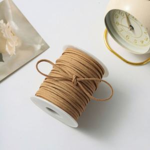 Cordon en Faux Suédine de Haute Qualité et Durable de 3 mm pour Étiquettes Cadeaux et Nœuds, 50 Yards/Rouleau - Product Image 5