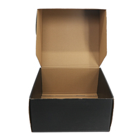 Caja de Envío para Pequeñas Empresas, Diseño de Caja de Envío de Lujo en Color Negro con Logotipo, Cajas de Embalaje de Cartón para Empacar