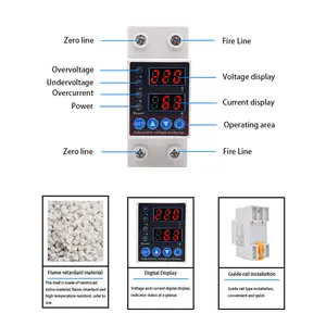 Reguladores de tensão estabilizadores para Svc, protetor de energia elétrica 220V 110V 40A 63A 80A AC ajustável