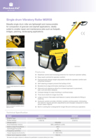 Masalta – compacteur hydraulique à tambour unique, rouleau vibrant manuel MSR58