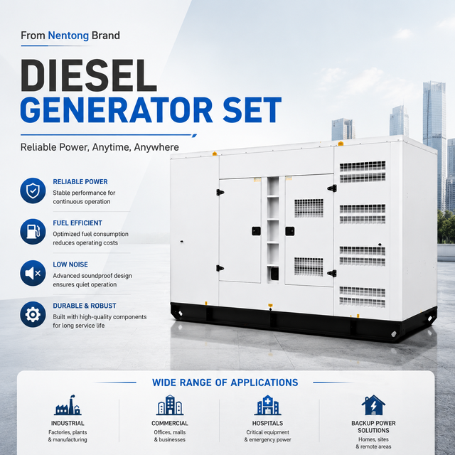 Cummins Super Silent Diesel Generator Genset 50KVA 100KVA 300KVA, Industrial Backup Power , Competitive Factory Price