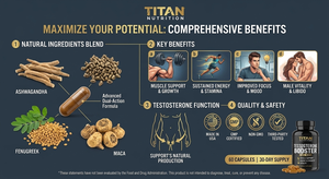 Cápsulas Naturales de Tongkat Ali y Ashwagandha, Suplementos para Aumentar la Testosterona Masculina, Crecimiento Muscular, Resistencia, Fuerza y Energía, OEM - Product Image 5