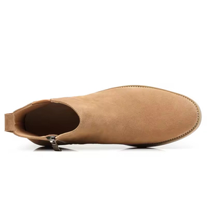 Zapatos de Hombre con Cordones y Suela Gruesa de Alta Calidad, Forro de Piel Auténtica, Botas de Tobillo Estilo Británico Casual de Negocios - Product Image 2