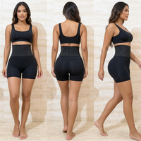 Culotte gainante taille haute avec rembourrage fessier en éponge, coussinets amovibles, effet rehausseur de fesses
