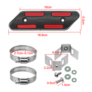 Bouclier de protection thermique d'échappement 25-51mm pour KTM EXC EXCF <span class=keywords><strong>SXF</strong></span> SMR 250 <span class=keywords><strong>350</strong></span> 450 500 Husqvarna FC FE 250 <span class=keywords><strong>350</strong></span> HUSABERG FE pour Bate RR - Product Image 2