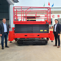 Neues Design 10m Mini Elektrische Selbstfahrende Scherenhebebühne mit Chrom-Vanadium-Stahl und 100kg Tragfähigkeit Anpassbar