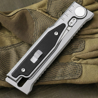 Couteau pliant de poche Meiji en acier inoxydable, pour la défense personnelle, le camping, la pêche, portable, DIY, OEM