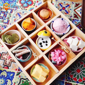 Trong Kho Trang Trí Nội Bộ Gạch Kết Hợp Màu Sắc Hoa Đẹp Mô Hình Gạch 100X100Mm Màu Men Gốm <span class=keywords><strong>Mosaic</strong></span> Nghệ Thuật Gạch - Product Image 4