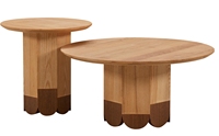 Mesa de Centro Moderna de Madera con Cubierta de Piedra Microcristalina, Mesa de Centro Orgánica Escandinava para Muebles de Sala de Estar