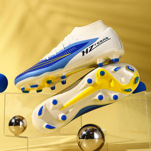 Chaussures de football unisexes Cristiano <span class=keywords><strong>Ronaldo</strong></span> Assassin, nouvelle collection automne-hiver, crampons TF, crampons longs, chaussures d'entraînement, tige en mesh - Product Image 4