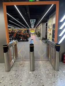 Security Entrance RFID Keyfob Face Device Access Control Turnstile Swing Barrier Gate For Gym