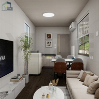 Maisonnette modulaire en conteneur maritime à deux étages avec terrasse sur le toit, design luxueux, préfabriquée, 3 chambres, idéale pour Airbnb