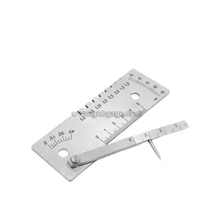 GNB-27A Silver Stainless Steel Multifunction Universal Welding Measuring Gauge