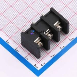DBT30C-10.0-3P-BK-P Barrier Terminal Block Through hole Component (THT),P=10mm Connector Two Sides 10mm 1x3P Straight Pin - Product Image 1