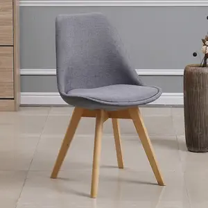 Silla de respaldo nórdico, silla de comedor de tulipán, silla de plástico minimalista moderna para el hogar, silla de escritorio, silla de negociación de oficina