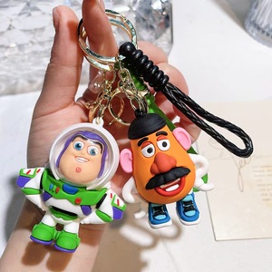 Phim hoạt hình 3D <span class=keywords><strong>PVC</strong></span> Anime Keychain Xe móc chìa khóa túi Mặt dây chuyền Búp bê mặt dây chuyền Keychain bán buôn - Product Image 1