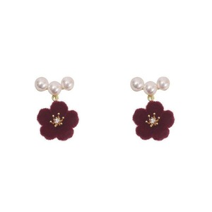 Dernières boucles d'oreilles géométrique damier fleur Design simple bijoux d'oreille en métal pour femmes été plage vacances accessoires - Product Image 1