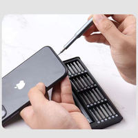 Kit de tournevis de précision en acier 24-en-1, magnétique, multifonction, pour réparation et démontage de téléphones portables