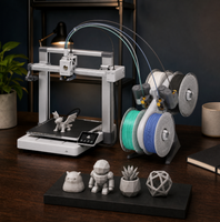 Printer 3D FDM Bamboo Lab A1C Versi Global Grosir Dengan AMS Lite, Koneksi Jarak Jauh Smartphone Latensi Rendah