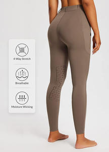 Leggings da <span class=keywords><strong>Equitazione</strong></span> a Vita Alta da Donna con Tasca <span class=keywords><strong>Pantaloni</strong></span> da <span class=keywords><strong>Equitazione</strong></span> Jodhpur e Breeches con Stampa in Silicone - Product Image 5