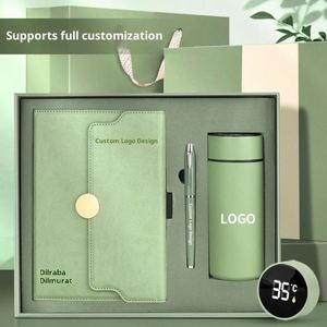 High Quality Custom Premium Luxury UV Printed Multi-function Modern Vacuum Cup Notebook Executive Kits Business Promotional <b>Gift</b> - Product Image 1