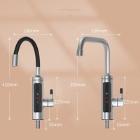 2025 nouveau Style 3000W cuisine salle de bain chauffage électrique instantané robinet d'eau bassin évier chauffage robinet avec contrôle de la température