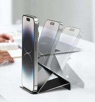 Support de téléphone en alliage d'aluminium Support de téléphone portable réglable multi-angle Support de téléphone portable portable