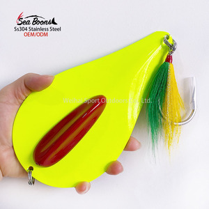 Nouvelles leurres-cuillères métalliques OEM en acier inoxydable <span class=keywords><strong>de</strong></span> 8 pouces pour la pêche au gros gibier, leurres-cuillères vierges pour la pêche à la traîne en lac - Product Image 2