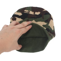 Gorro de Punto Personalizado al por Mayor a Precio Económico, Gorro de Punto Estilo Europeo Americano, Gorro de Punto Jacquard con Camuflaje, Unisex