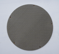Écrans d'armure sergé simple de tissu de fil noir 20-80 mailles de filtre de fer de disque de maille pour l'extrudeuse en plastique
