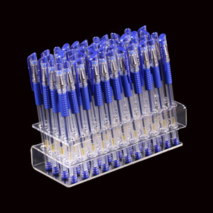 Organizador de Escritorio Moderno de Acrílico de 3 Niveles Preensamblado con Más Orificios, Porta Lápices, Soporte para Bolígrafos, Exhibidor de Marcadores - Product Image 1