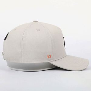 Casquette de baseball structurée en coton beige vintage à 5 panneaux, broderie 3D, pour homme et adolescent, style décontracté, directement de l'usine - Product Image 5